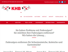 Tablet Screenshot of koi-haus-bayern.de